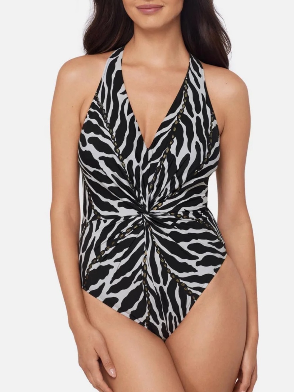Magicsuit Black Twist Halter One-Piece